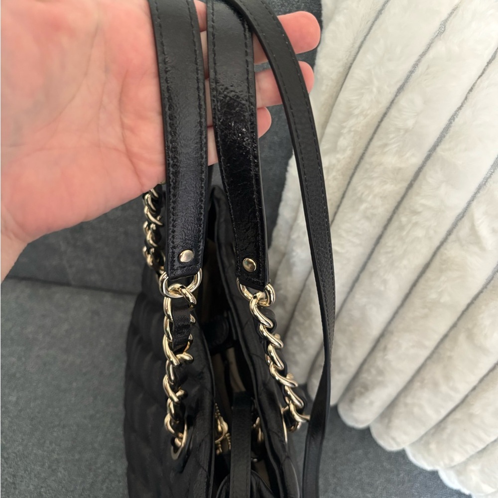 KATE SPADE Gold Coast Maryanne Quilted Leather Bag Black - Picture 9 of 12